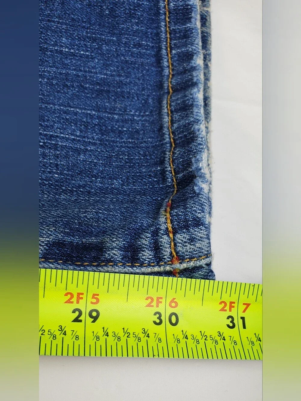 JCrew VTG Y2K Womens Distressed Stretch Boot Cut Jeans USA Made - Size 8 - GUC